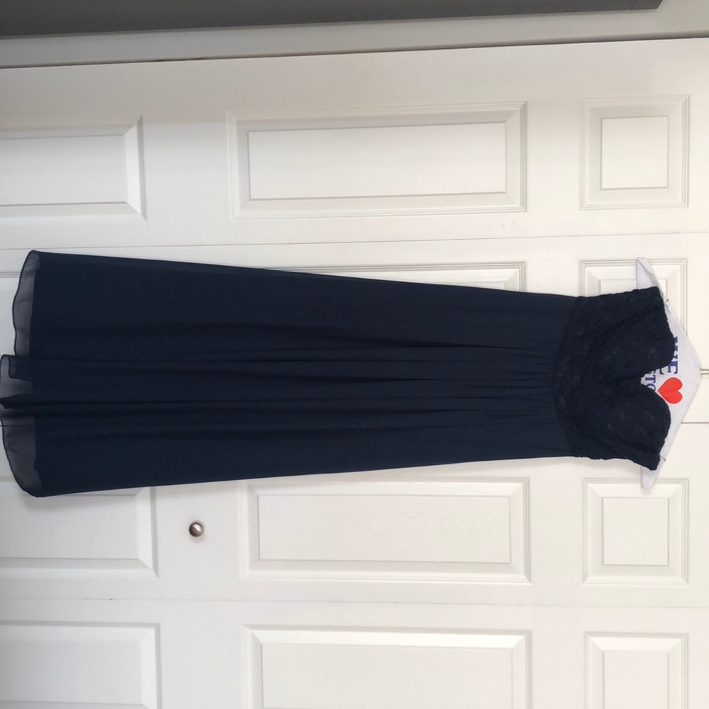 Lace Navy, Bill Levkoff dress - style 1144
